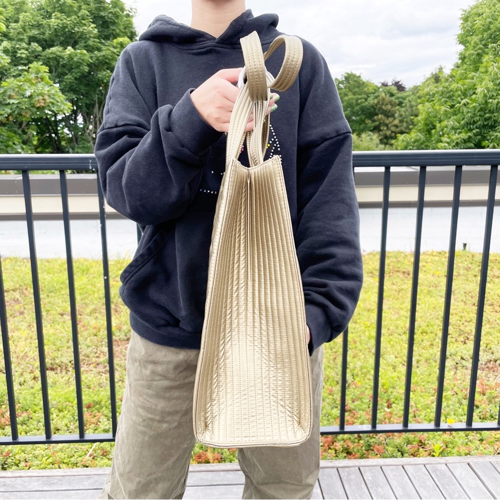 NWT Gold Telfar x Moose Knuckles Medium Bag - Picture 9 of 13